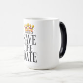 Save the Date ウェディングクラウン モーフィングマグカップ (正面右)