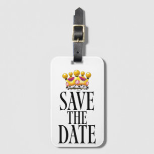 Save the Date ウェディングクラウン ラゲッジタグ