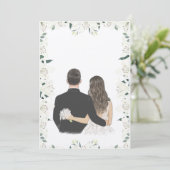 Save the Date ウェディング カップル 招待状 (スタンド正面)