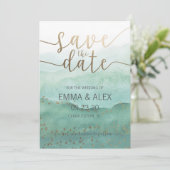 Save the Date ウォーターカラー招待状 招待状 (スタンド正面)