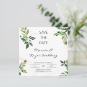 Save the Date エレガントな結婚式の招待状 招待状 (スタンド正面)