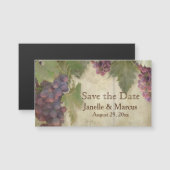 Save the Date エレガント Vineyard素朴ワイナリー秋 (正面/裏面)