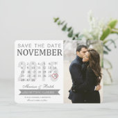 Save the Date カレンダー アナウンスメント | 結婚式 セーブザデート (スタンド正面)