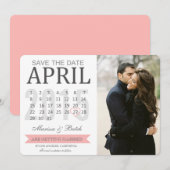 Save the Date カレンダー アナウンスメント | 結婚式 セーブザデート (正面/裏面)