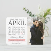 Save the Date カレンダー アナウンスメント | 結婚式 セーブザデート (スタンド正面)