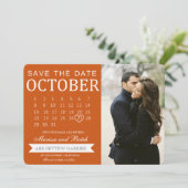 Save the Date カレンダー アナウンスメント | 結婚式 セーブザデート (スタンド正面)