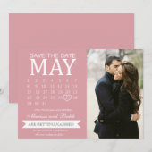 Save the Date カレンダー アナウンス | 結婚式 セーブザデート (正面/裏面)