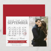 Save the Date カレンダー アナウンス | 結婚式 セーブザデート (正面/裏面)