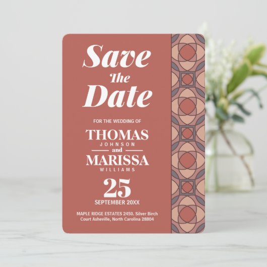 Save The Date カード (スタンド正面)