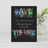 Save The Date カード (スタンド正面)