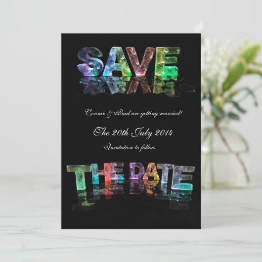 Save The Date カード (スタンド正面)