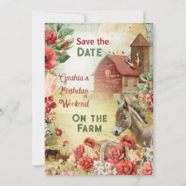 Save the Date カード ファーム テーマ