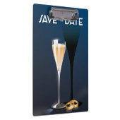 Save the Date ガラスと金の指輪 クリップボード (右)