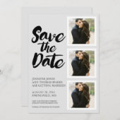 Save the Date コラージュ | 結婚式 招待状 (正面/裏面)