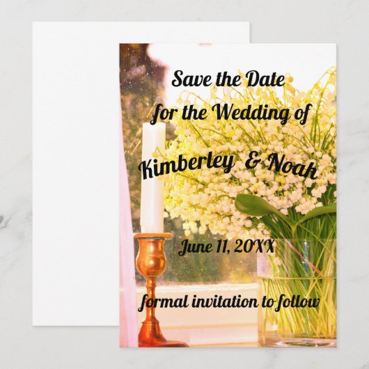 Save the Date サンキューカード (正面/裏面)