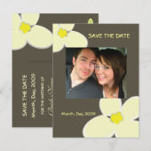 Save the Date, ザズル ウェディング ポストカード (正面/裏面)