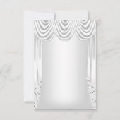 Save the Date シルバー ホワイト 招待状 (裏面)