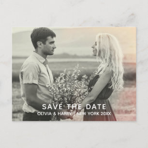 Save The Date   シンプルな写真満載のポストカード 案内ポストカード