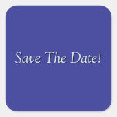 Save The Date! スクエアシール (正面)