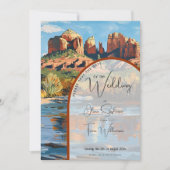 Save the Date -セドナレッドロック大聖堂 招待状 (正面)