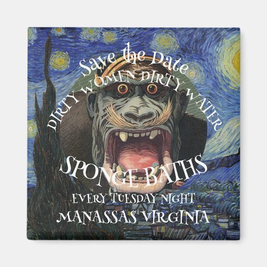 SAVE THE DATE ダーティーウィメン スポンジバス 火曜日 マグネット (正面)