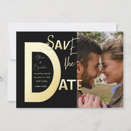 Save The Date テンプレートカード セーブザデート (正面)