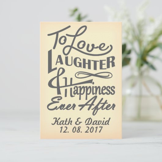 Save the Date デザイン 招待状 (スタンド正面)