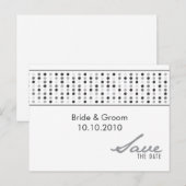 Save The Date - ドット 案内ポストカード (正面/裏面)