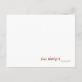 Save The Date - ドット 案内ポストカード (裏面)