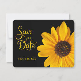 〈Save the Date〉、パーソナライズされたひまわり 招待状