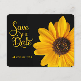 〈Save the Date〉、パーソナライズされたひまわり 招待状
