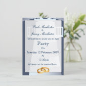 Save The Date ビンテージ ライトハウス 招待状 (スタンド正面)