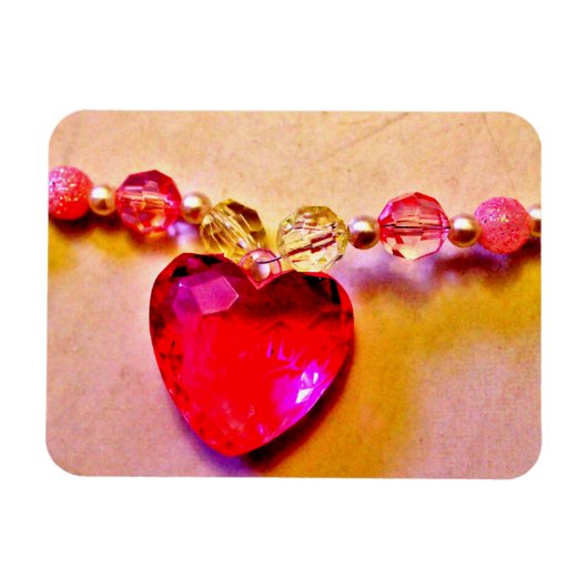 Save the Date ピンクハート マグネット (横)