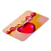 Save the Date ピンクハート マグネット (左側)