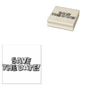 SAVE THE DATE ファンなレトロコミックポップアート ラバースタンプ (押印)