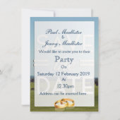 Save the Date フィールドを保存 招待状 (正面)