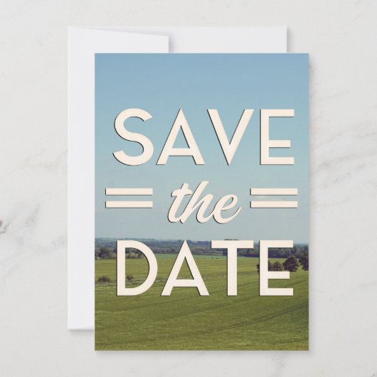 Save the Date フィールド 招待状 (裏面)