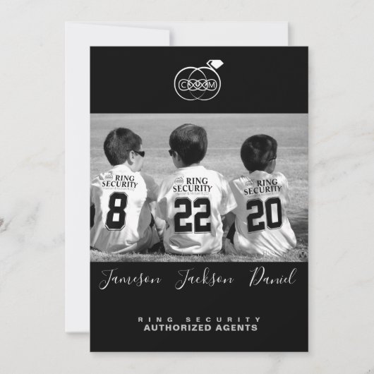 Save the Date フォト カード (正面)