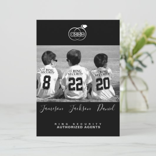 Save the Date フォト カード (スタンド正面)