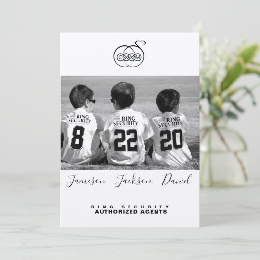 Save the Date フォト カード (スタンド正面)