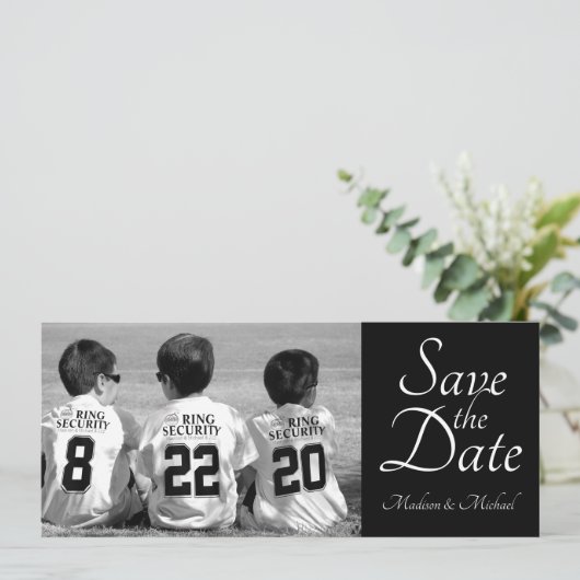 Save the Date フォト カード (スタンド正面)