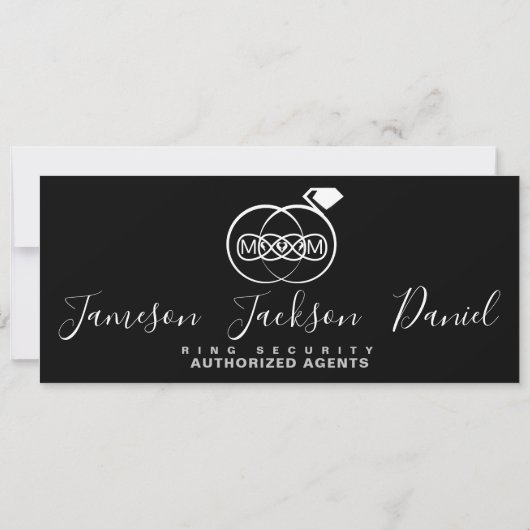 Save the Date フォト カード (裏面)