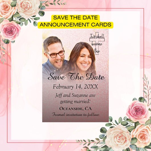 Save The Date フォト ブルーシュ フィルター 結婚式告知 セーブザデート