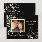 Save the Date フォト ポストカード (正面/裏面)