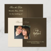 Save the Date フォト ポストカード (正面/裏面)