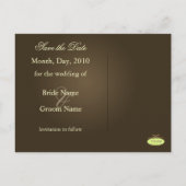 Save the Date フォト ポストカード (裏面)