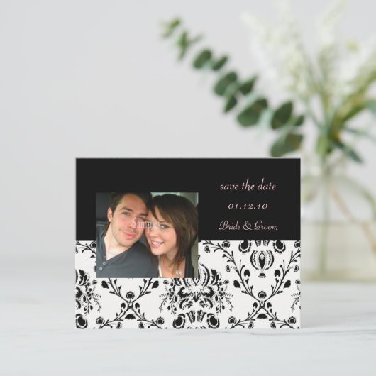 Save the Date フォト ポストカード (スタンド正面)