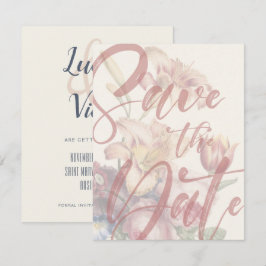 Save the Date ブーケ テンプレート