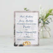 Save the Date プロップ飛行機 招待状 (スタンド正面)