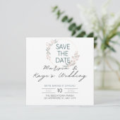  SAVE THE DATE || ベストプライス || 結婚式招待状  招待状 (スタンド正面)